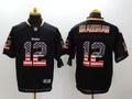 Men's Pittsburgh Steelers Terry Bradshaw #12 Black Player Jersey1