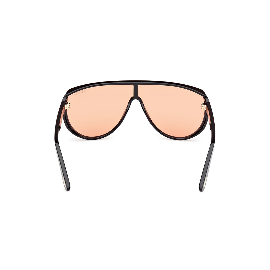 Aviator Sunglasses With Amber Tinted Lenses And Gold Accents
