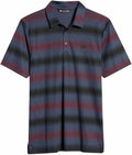 Men's Staycation Polo In Mauve Wine