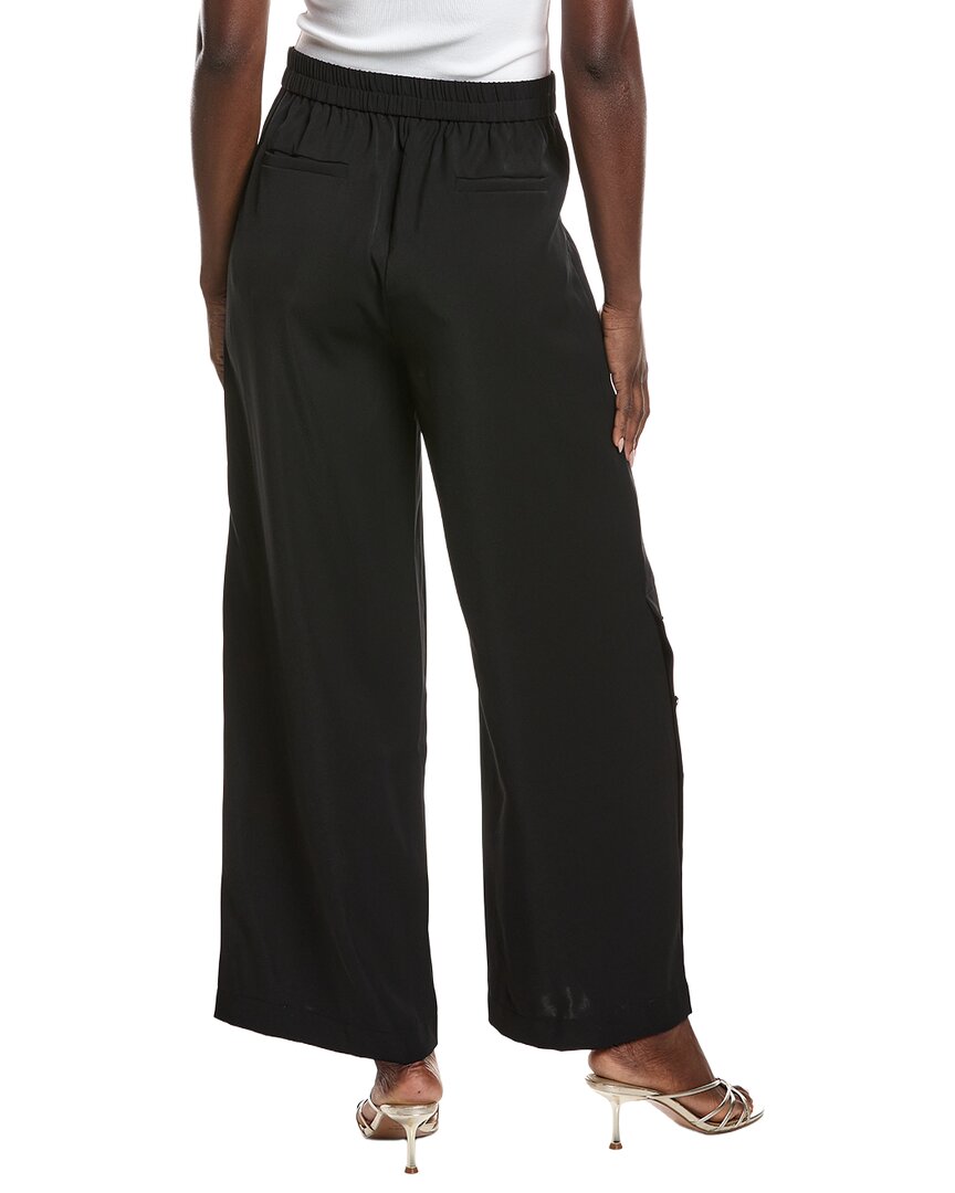 Gracia Wide Leg Half Button Casual Pant