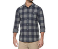 Hero Stretch Flannel Shirt In Navy/grey