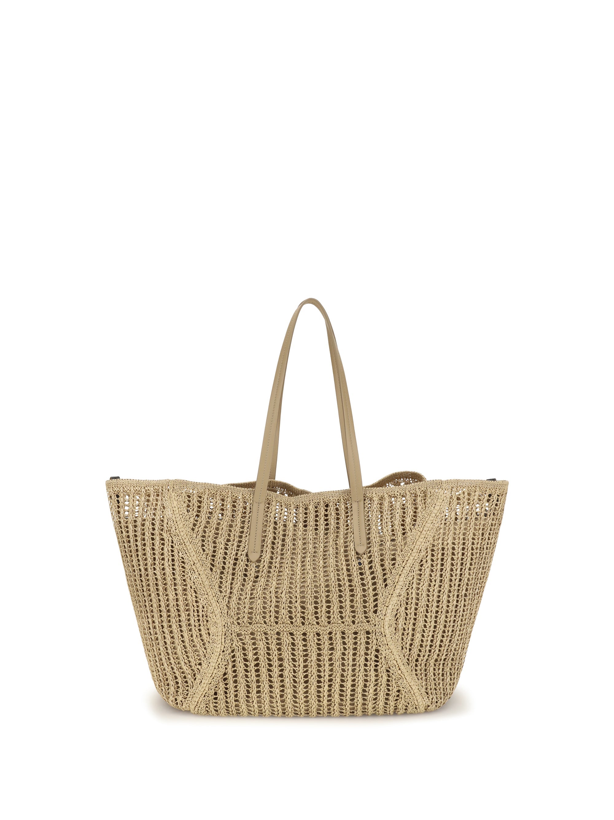 Brunello Cucinelli Women Bc Duo Shoulder Bag In Raffia