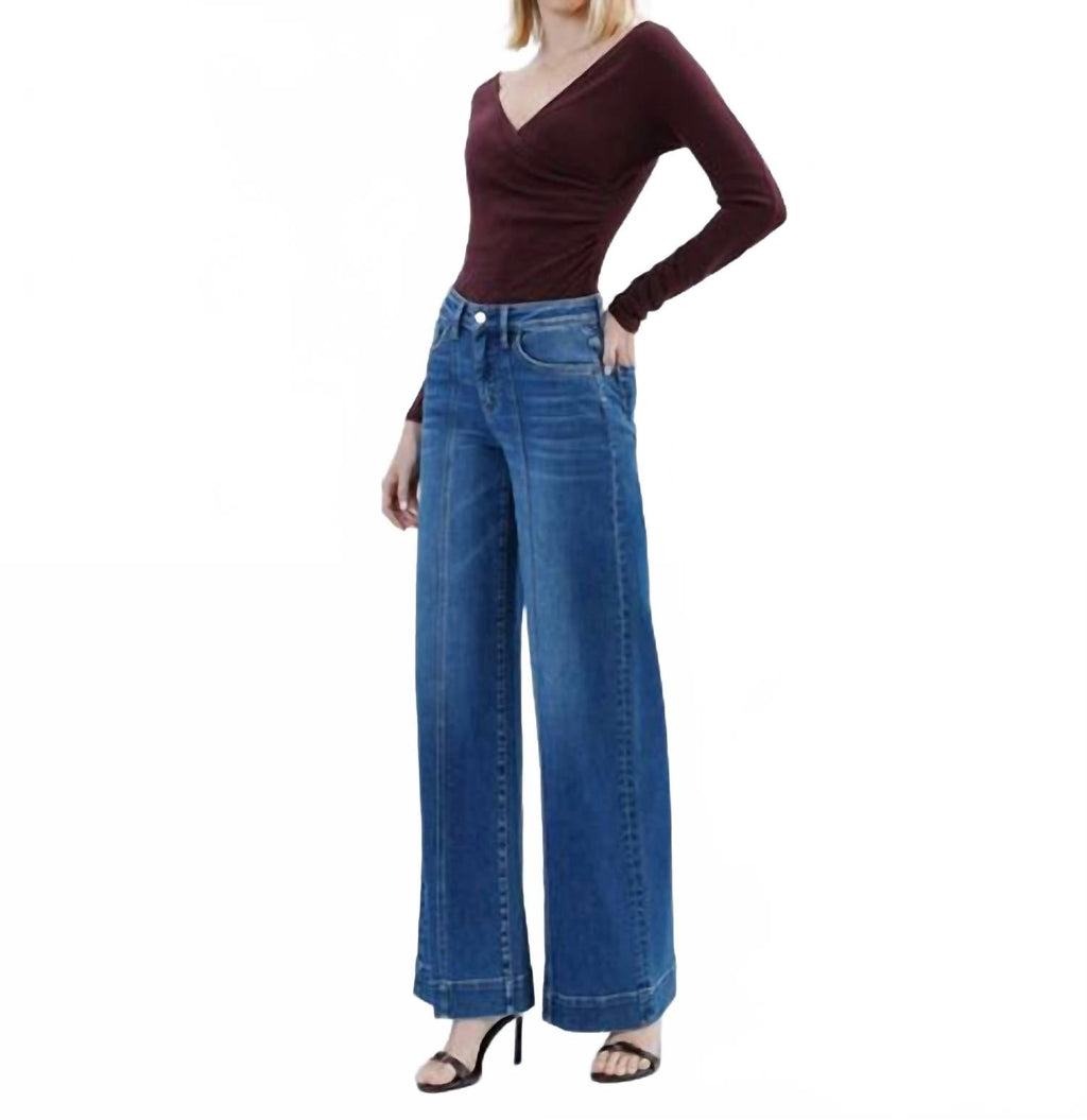High Rise Extreme Wide Leg Trouser Jeans In Medium