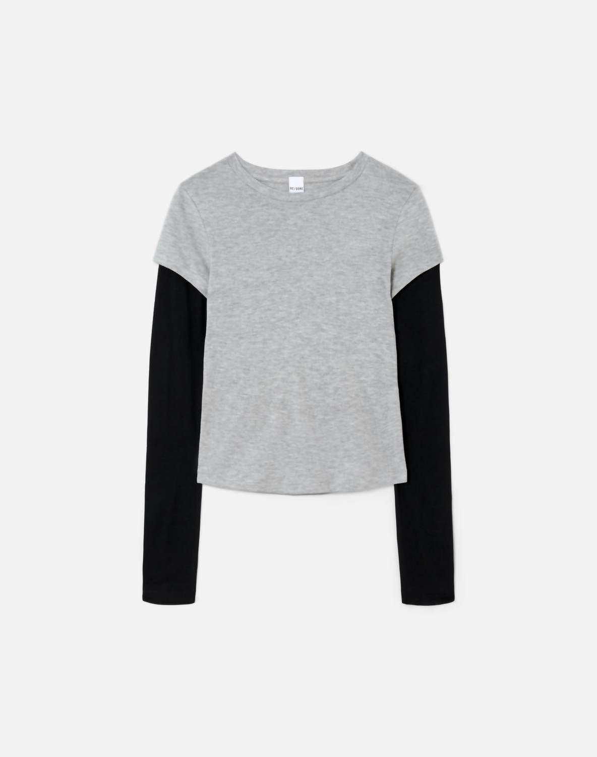 Women's Slim Layer Long Sleeve Top In Grey/black