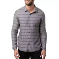 Lights Out Button Down Shirt In Heather Gray Pinstripe