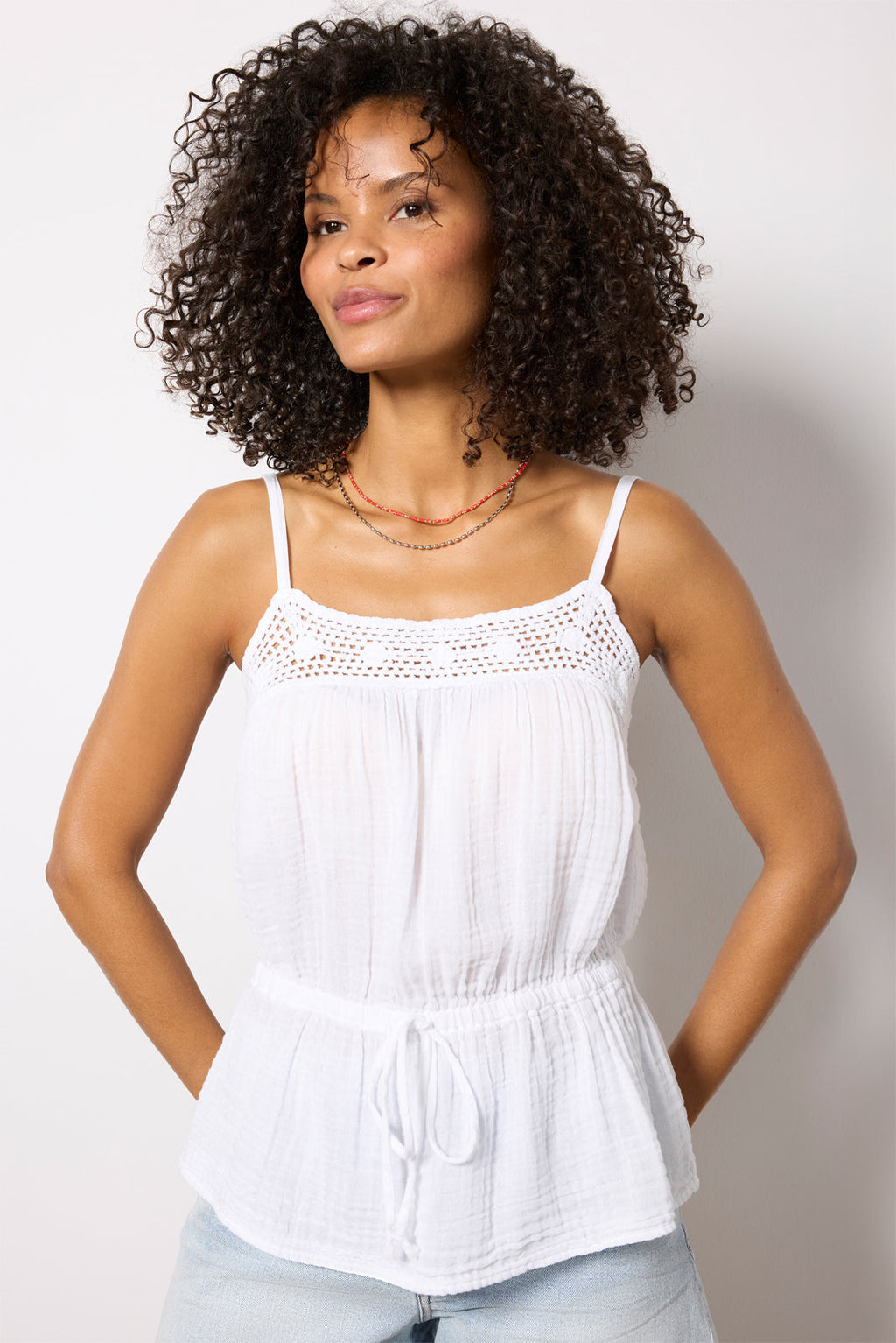 Women's Emelie Waist Tie Tank Top