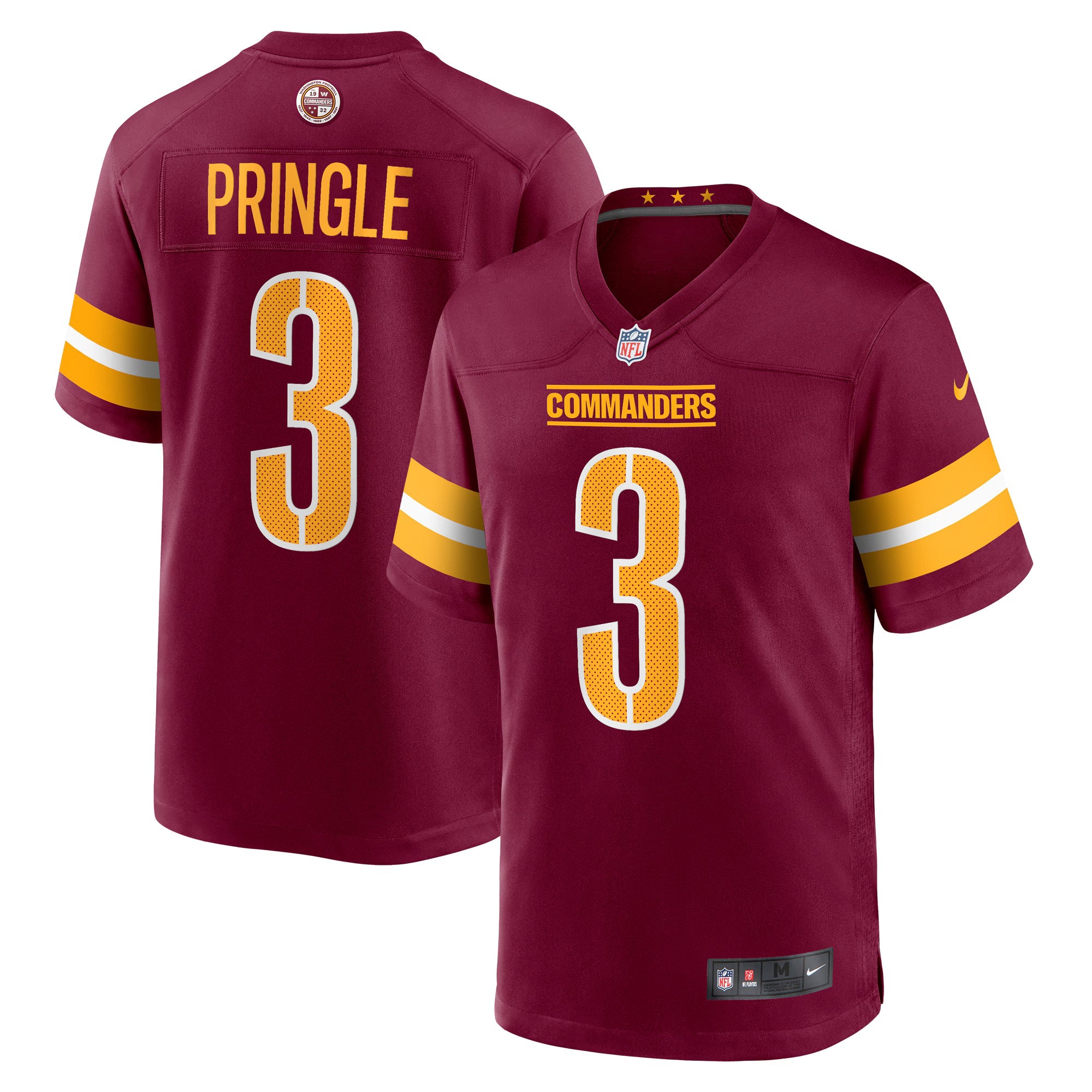 Washington Commanders Byron Pringle Burgundy Game Jersey