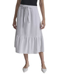 DKNY Pull On Linen Skirt