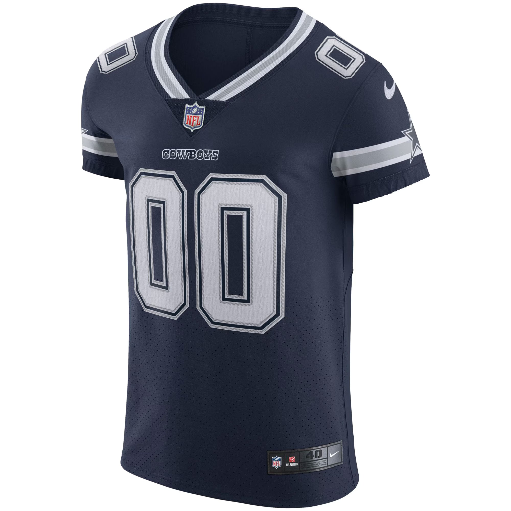 Dallas Cowboys Navy Vapor Elite Custom Jersey