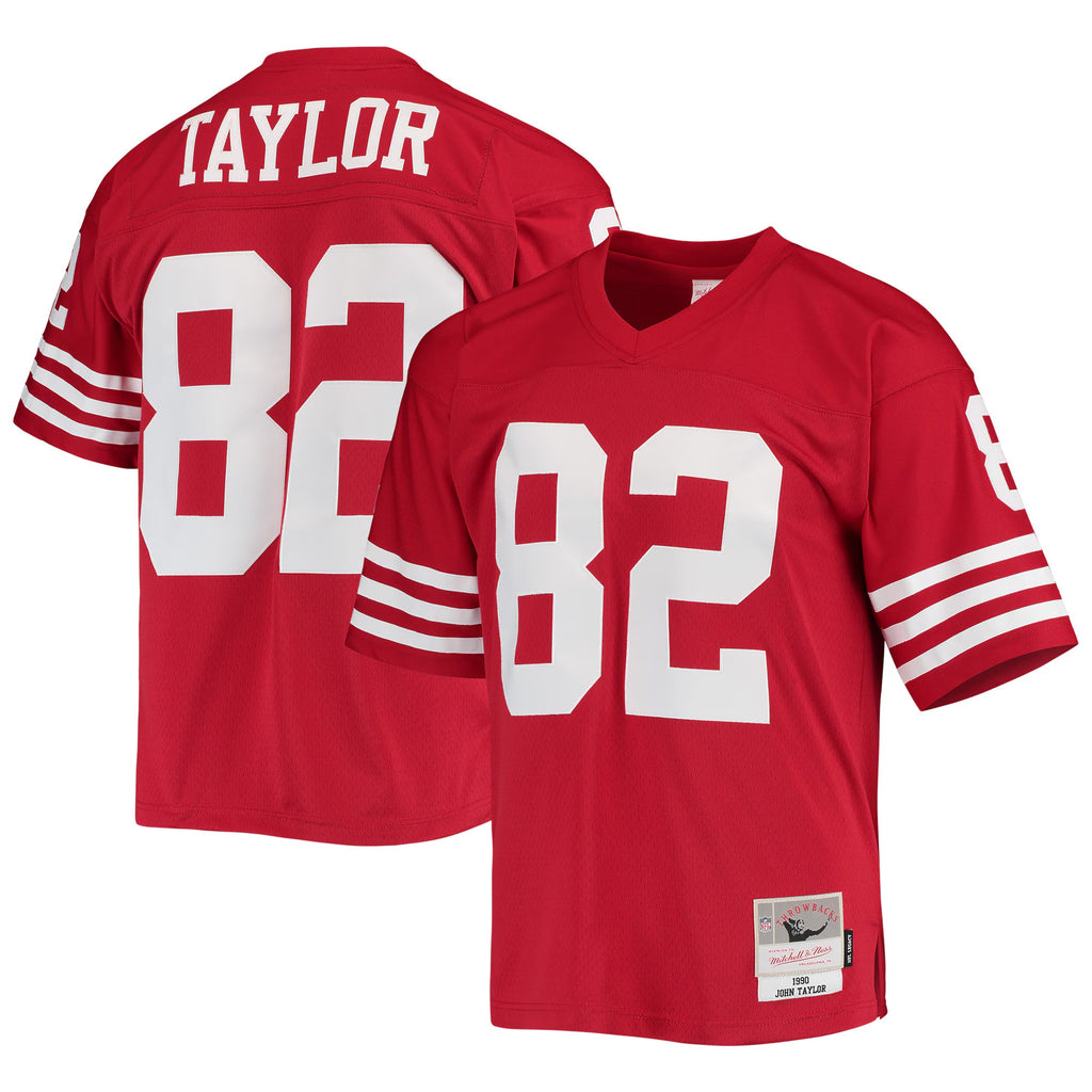 San Francisco 49ers John Taylor Mitchell & Ness Scarlet Legacy Replica Jersey