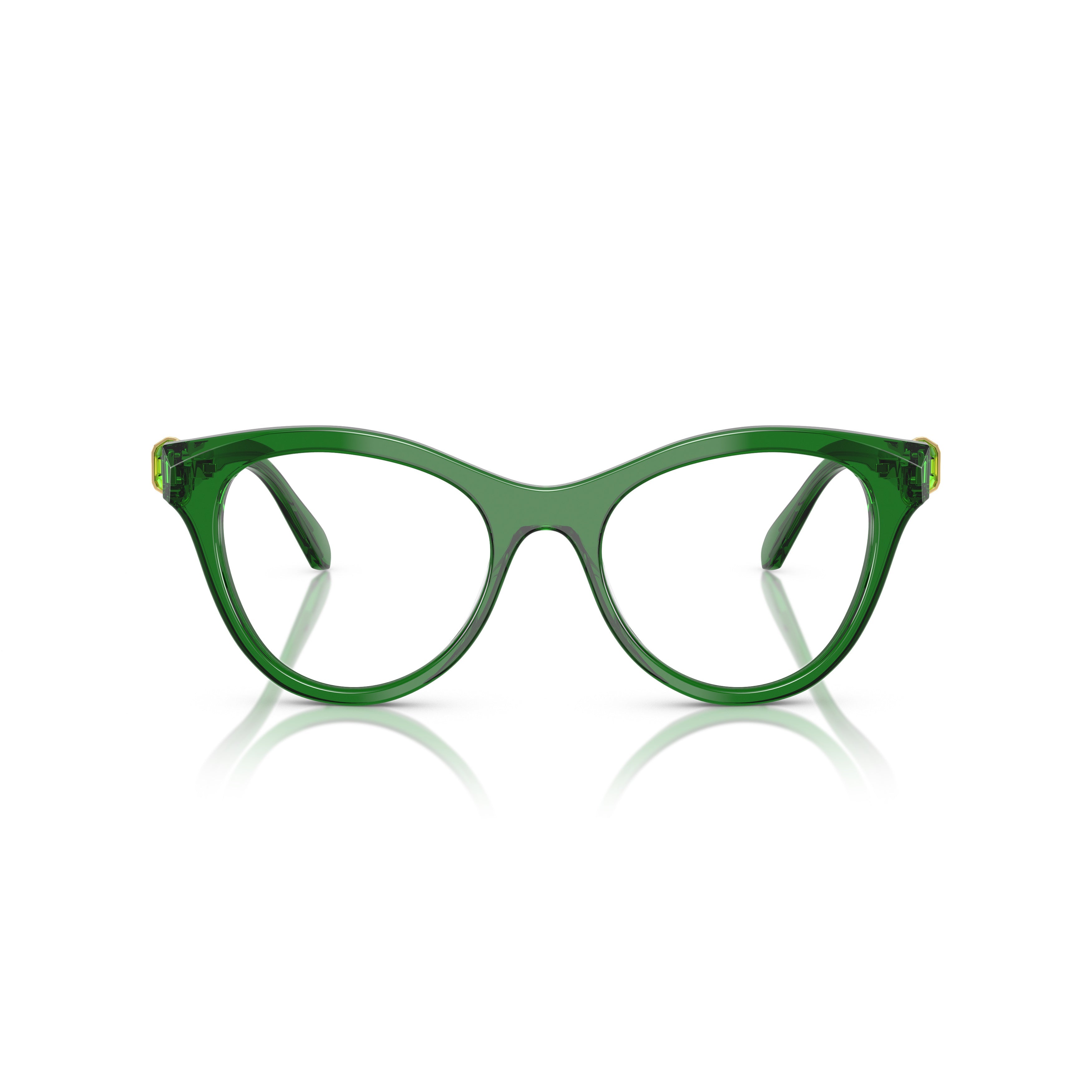 Cat-Eye Sunglasses With Tortoiseshell Acetate Frame And Gold Accents