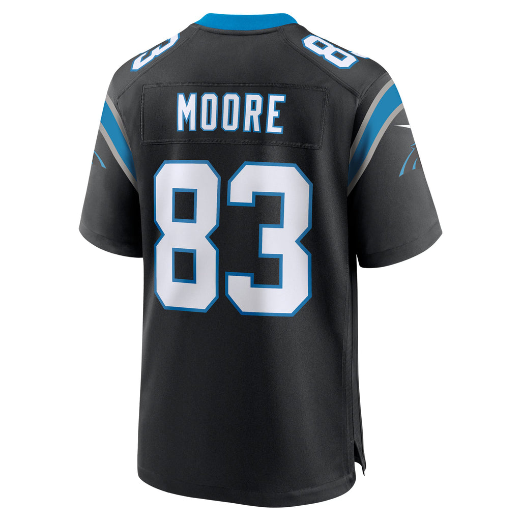 Carolina Panthers David Moore Black Game Jersey