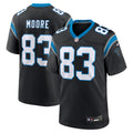 Carolina Panthers David Moore Black Game Jersey