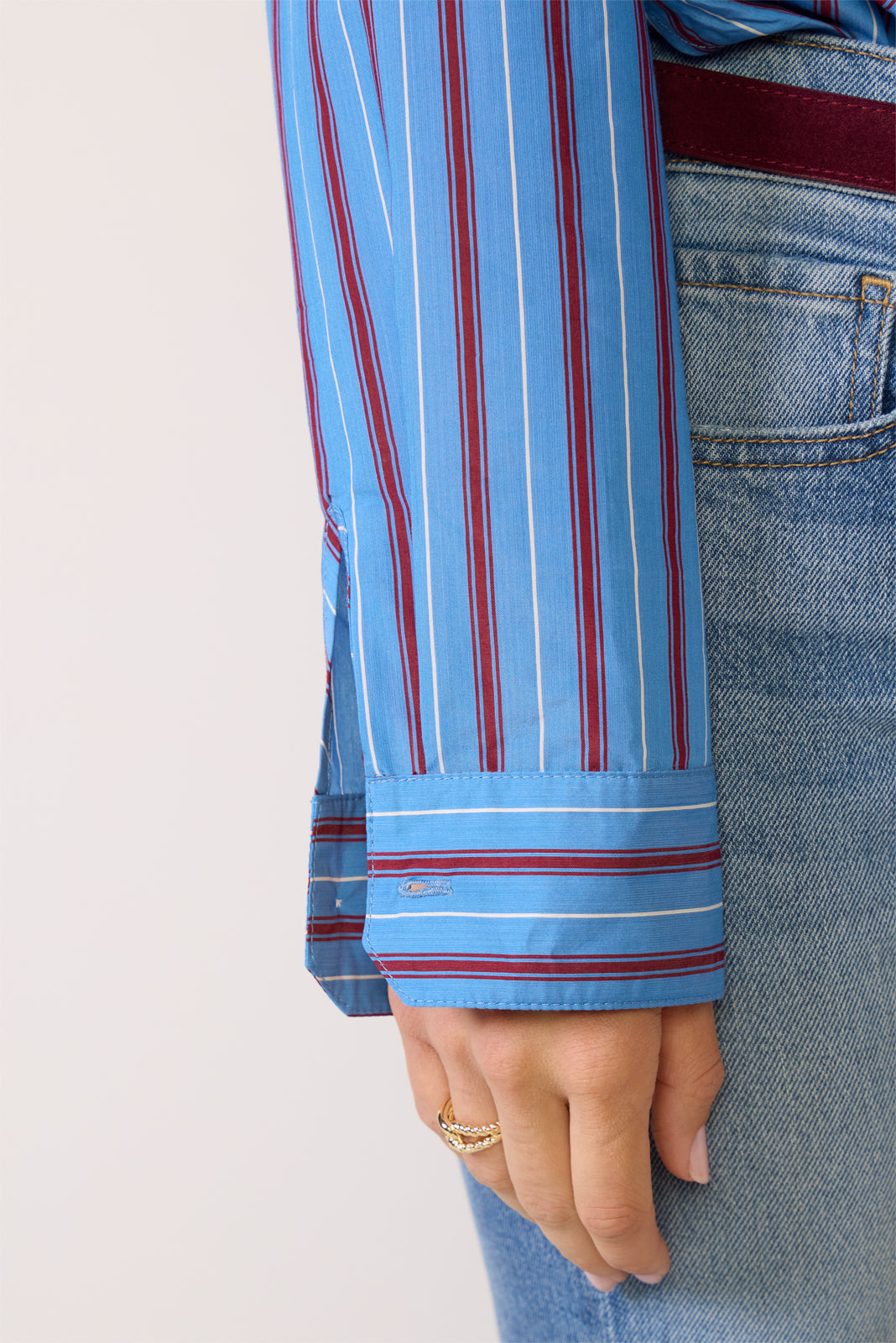 Women's Frankie Stripe Button Down Shirt