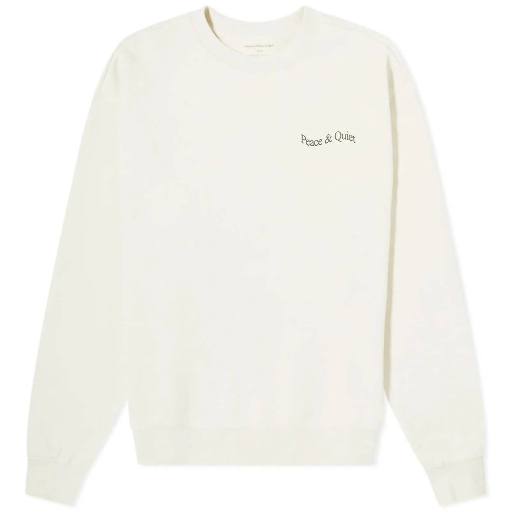 Men's Wordmark Crewneck Sweatshirt In Bone