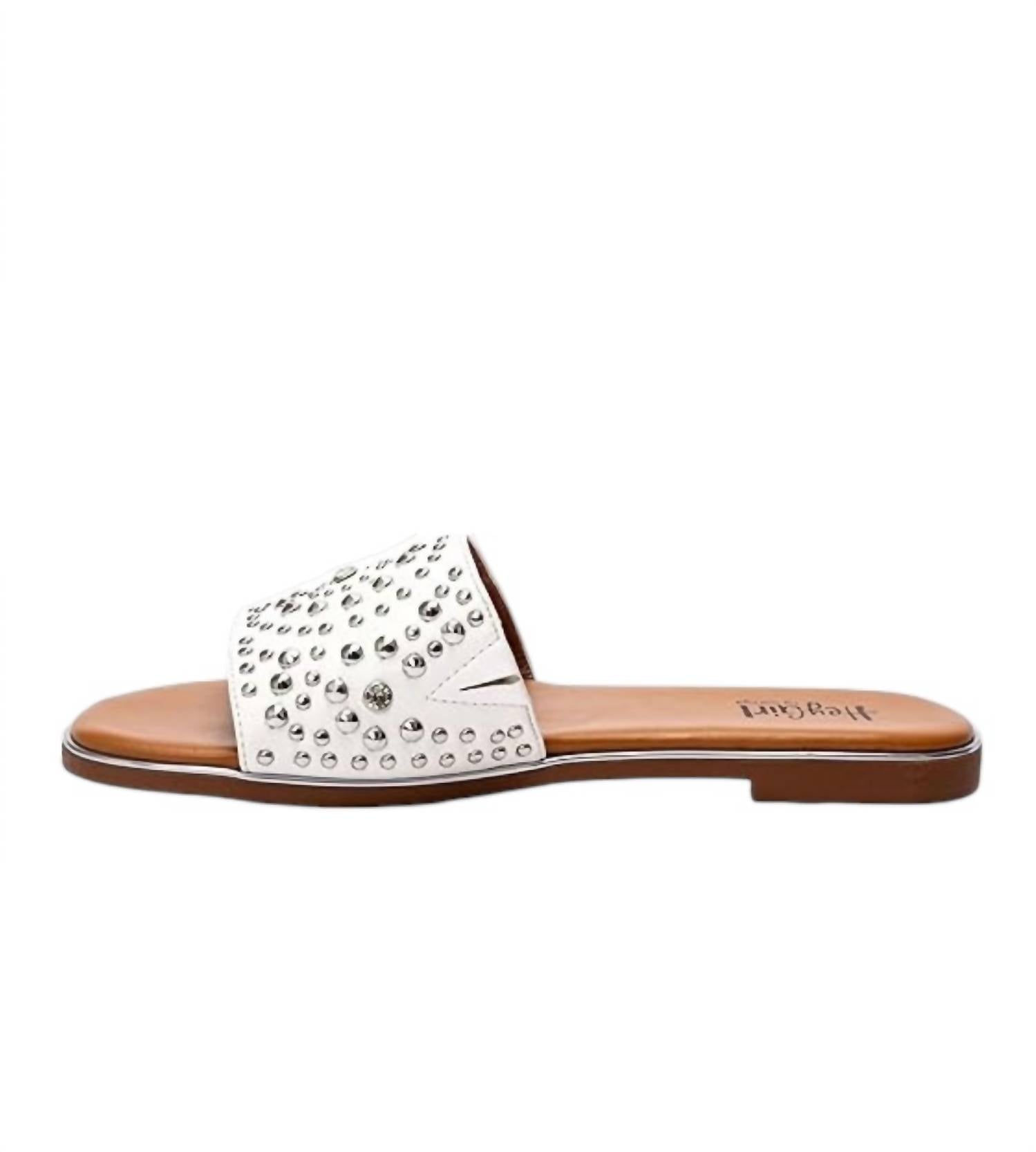 Women's Bail Money Sandal In White