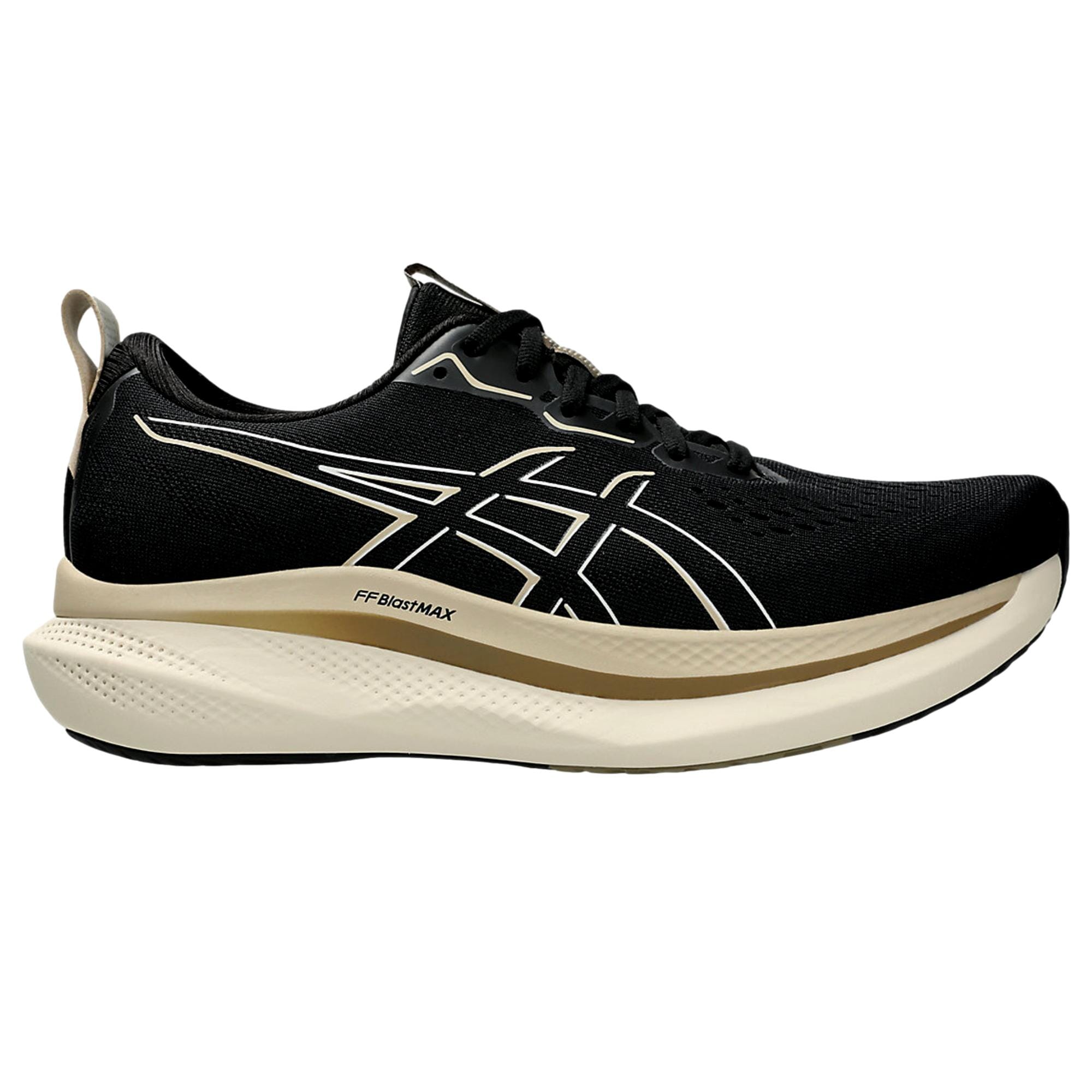 Asics Glideride Max Black / Oatmeal  1011B891-001 Men's