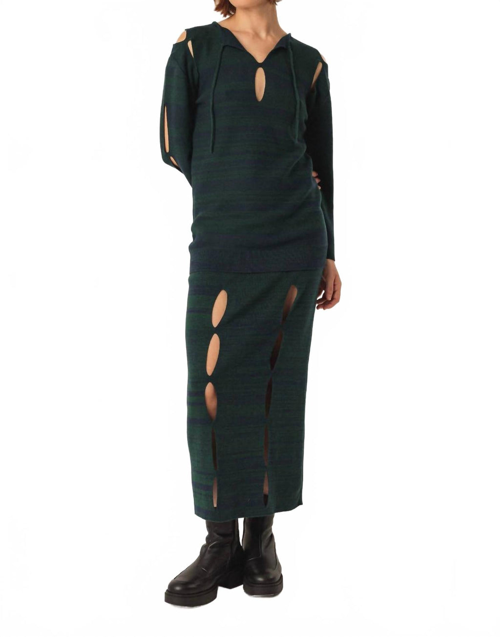 Ibana Gots Midi Skirt In Navy