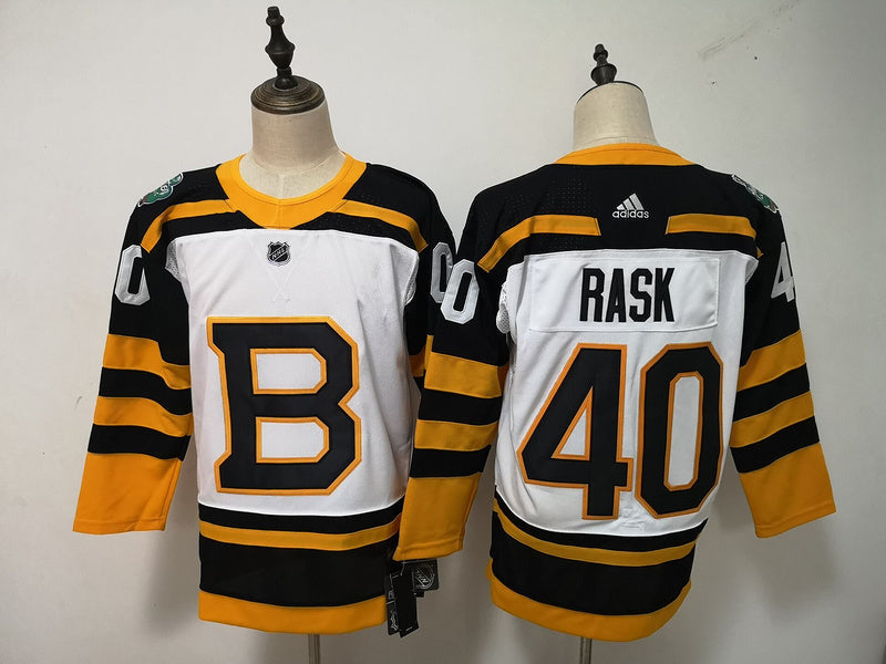 Men's Boston Bruins Tuukka Rask #40 White Player jersey
