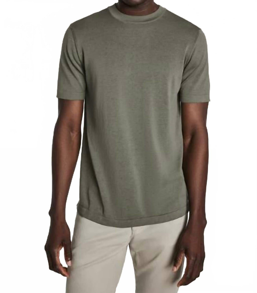 Wellington Crew Neck Top In Sage