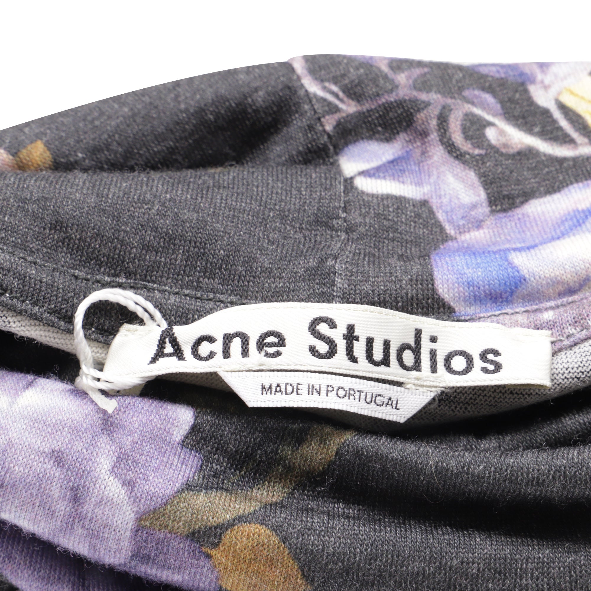 Acne Studios Cleo Turtleneck Top in Floral Print Wool