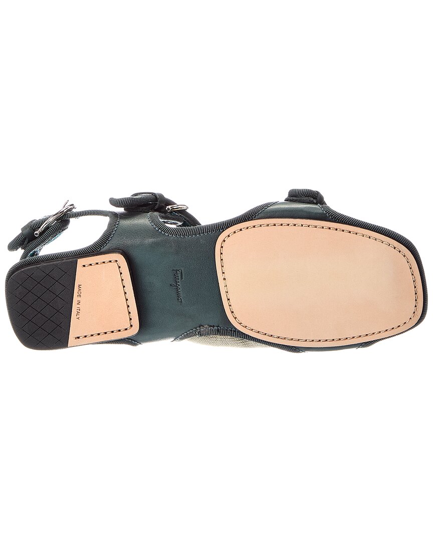 Ferragamo Anteo Leather Flat Sandal