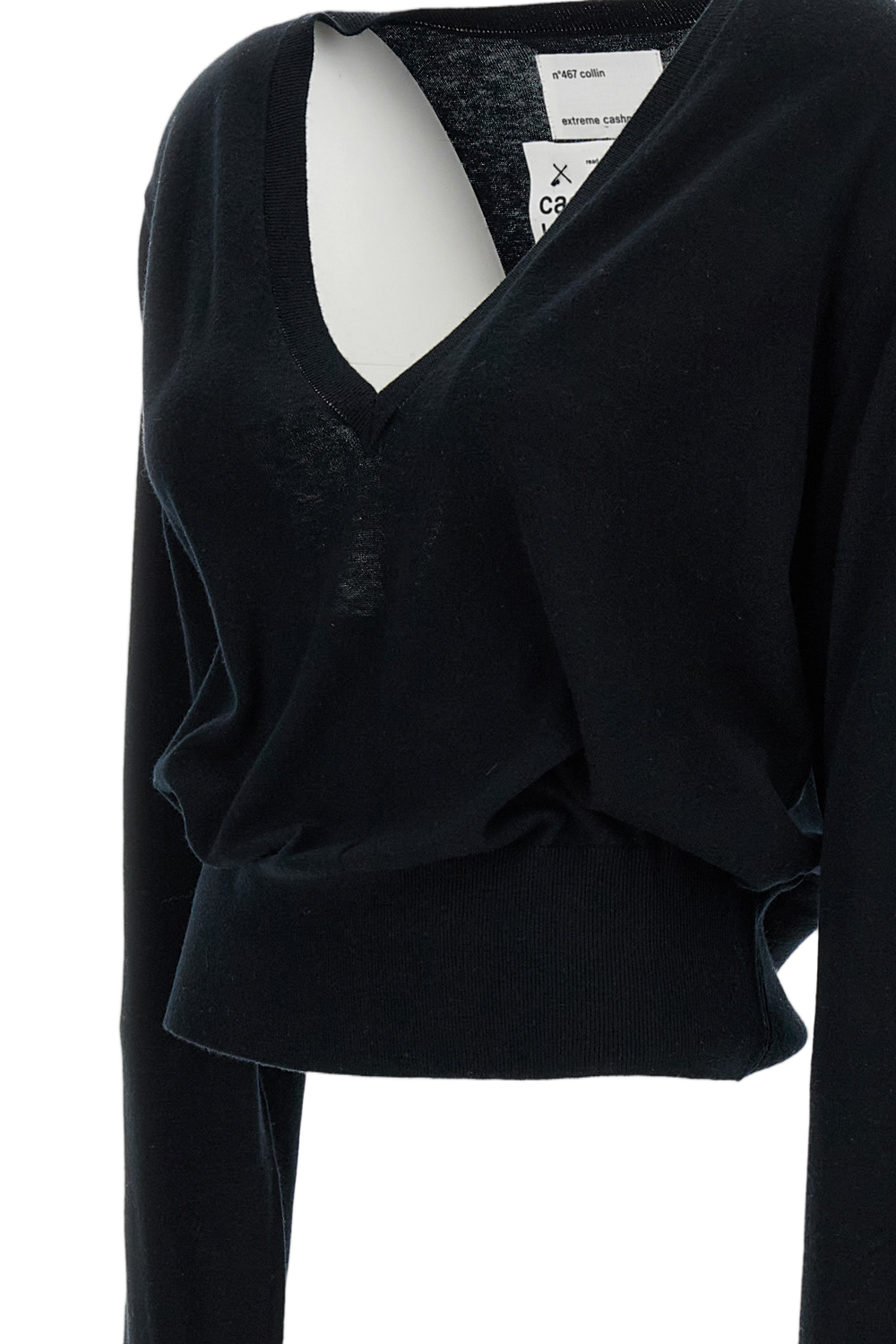Black N.467 Collin V-Neck Sweater