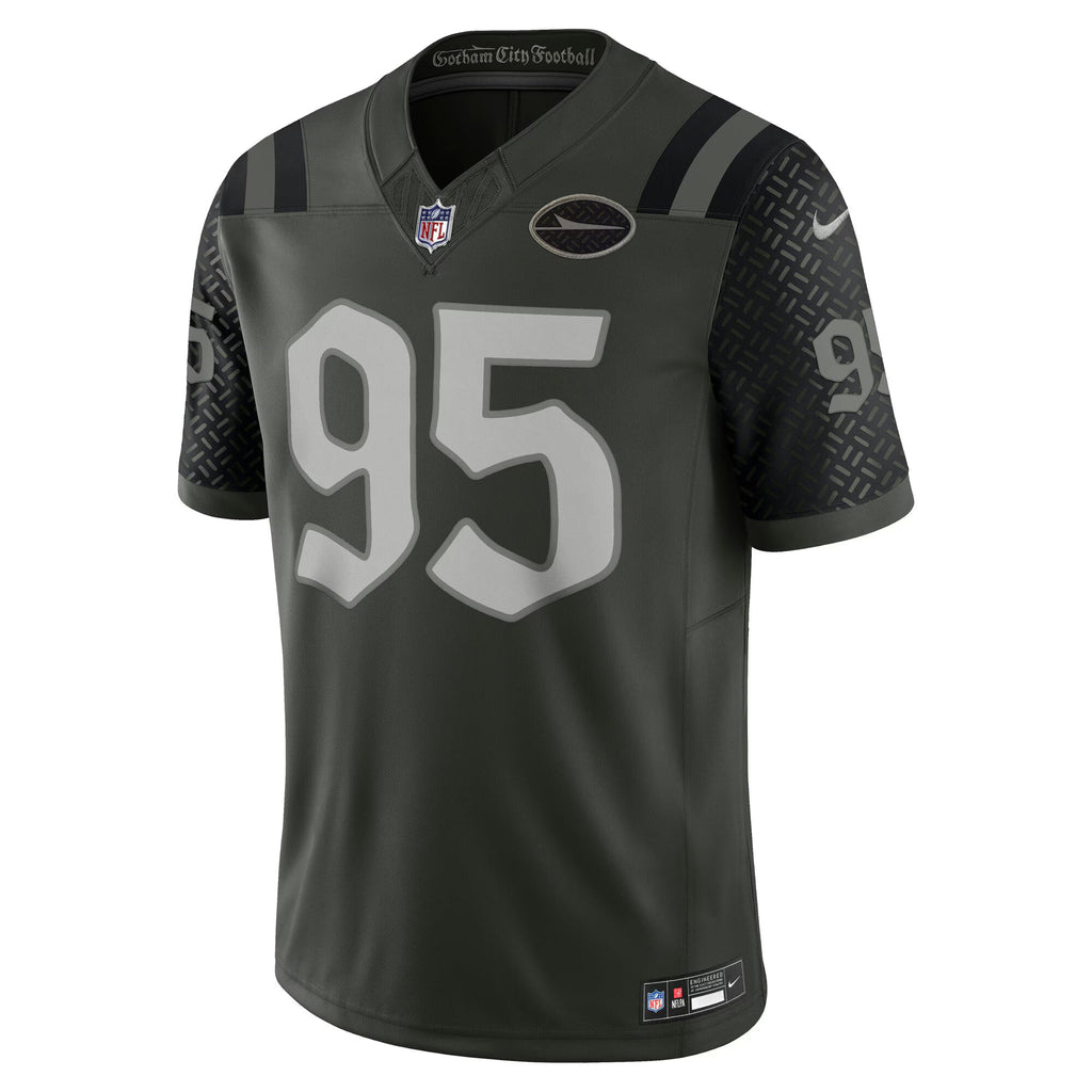 New York Jets Quinnen Williams Gotham Green 2025 Rivalries Collection Limited Jersey