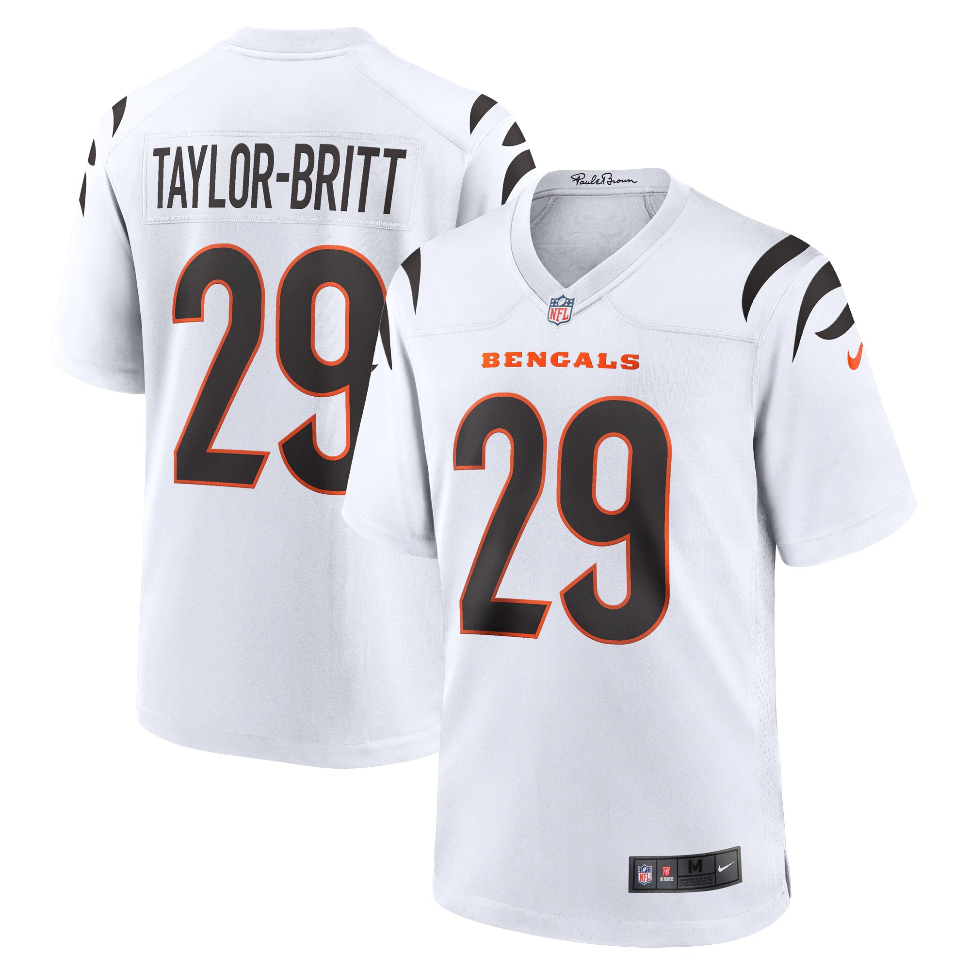 Cincinnati Bengals Cam Taylor-Britt White Game Jersey
