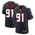 Houston Texans Folorunso Fatukasi Navy Team Game Jersey