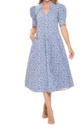 Bruan Midi Dress In Royal 1291