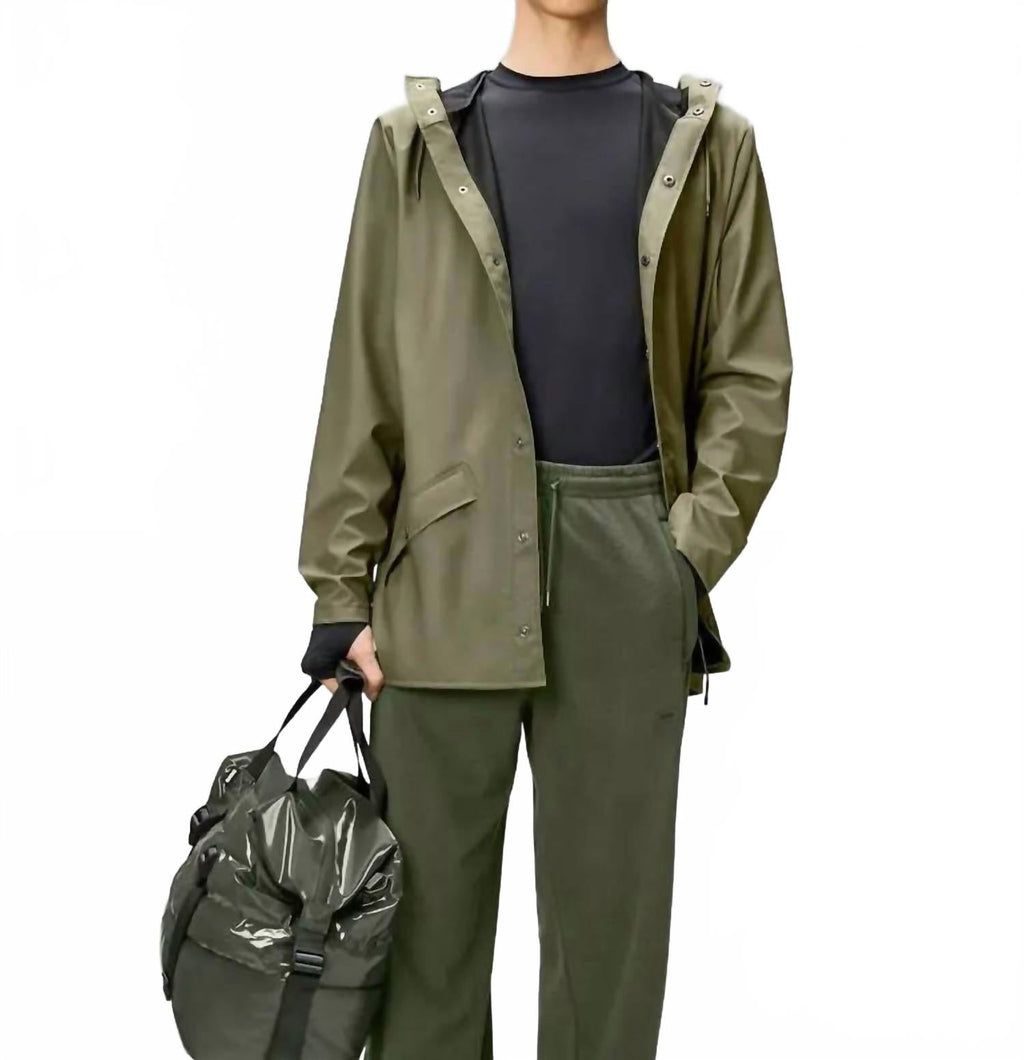 Unisex Waterproof Rain Jacket In Marsh