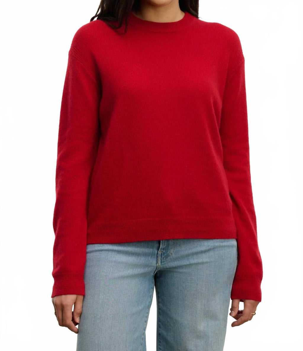 Crystal Sweater In Red