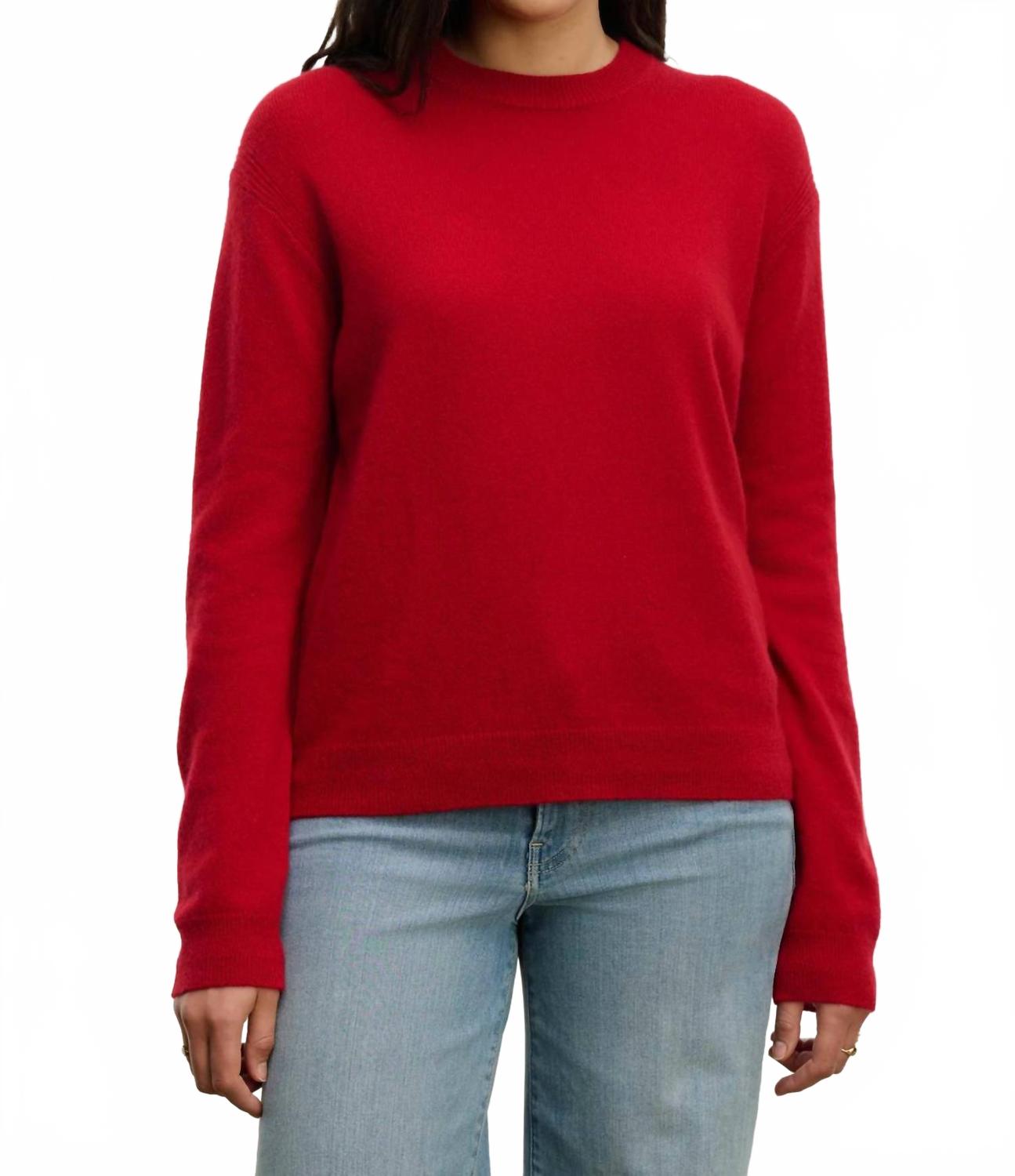 Crystal Sweater In Red