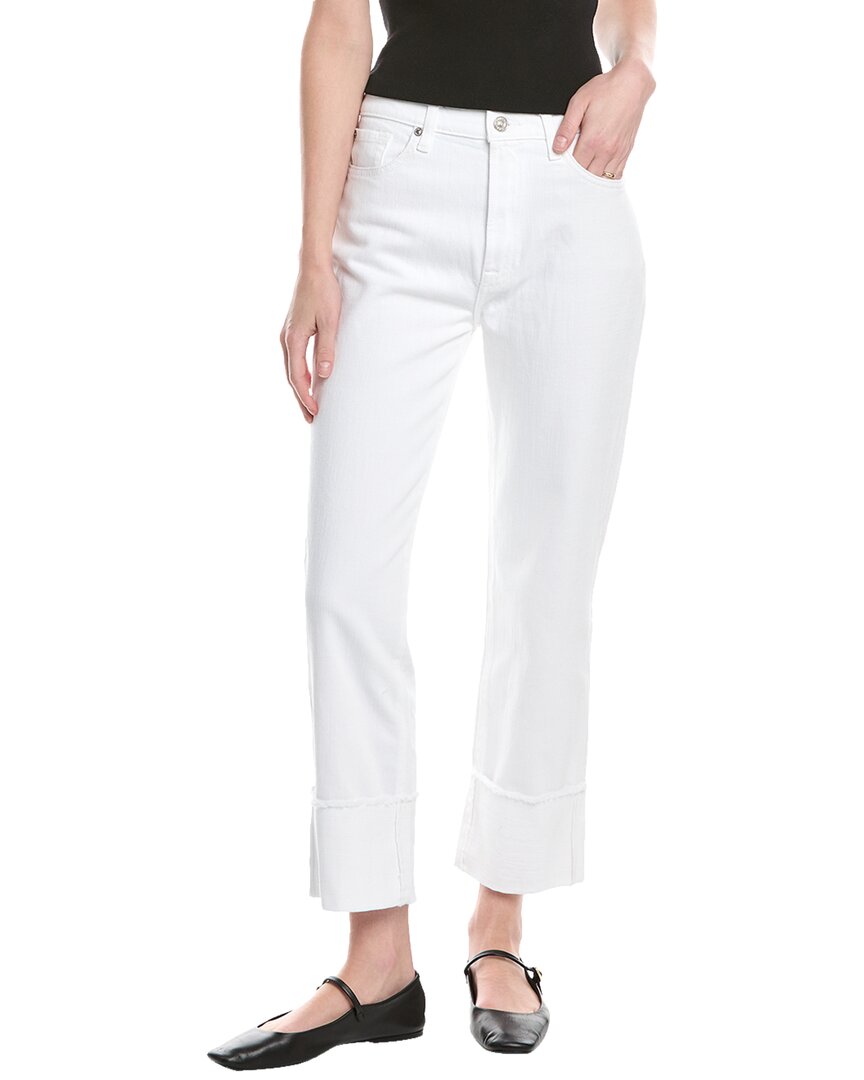7 For All Mankind Logan White Stovepipe Jean