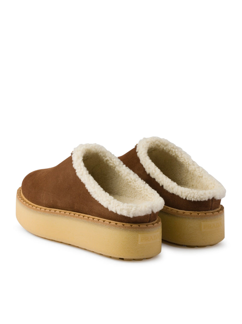 Prada Women Suede Mules