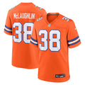 Denver Broncos Jaleel McLaughlin Orange Mile High Collection 1977 Throwback Player Game Jersey