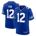 Seattle Seahawks 12s Royal Throwback Player Game Jersey