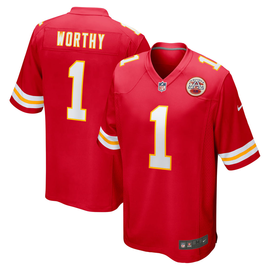 Kansas City Chiefs Xavier Worthy Red Player Game Jersey
