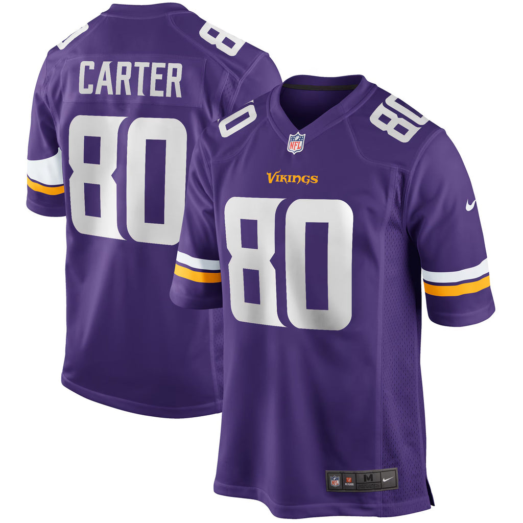Minnesota Vikings Cris Carter Purple Game Retired Player Jersey