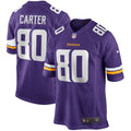 Minnesota Vikings Cris Carter Purple Game Retired Player Jersey