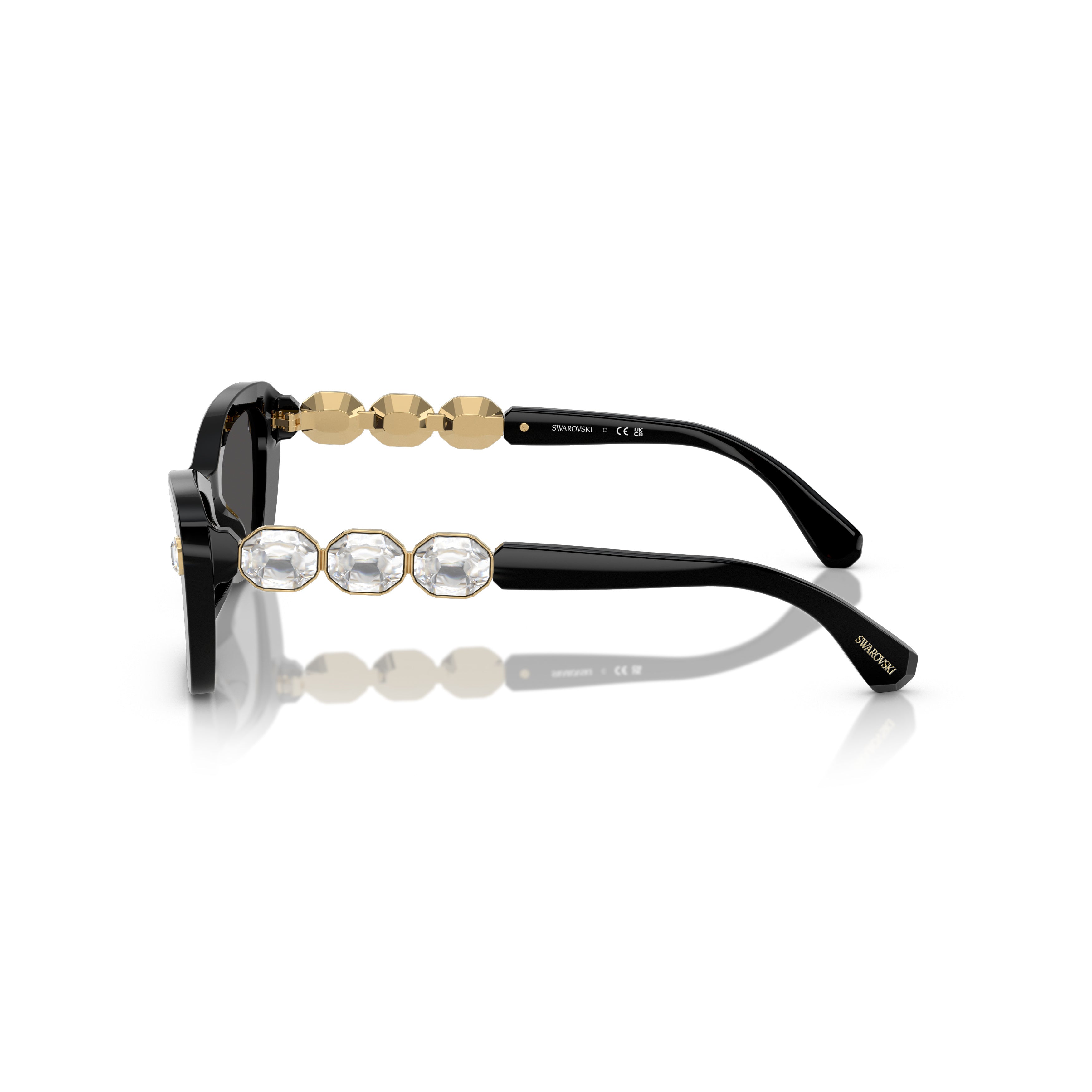 0Sk6033 Cat-Eye Sunglasses with Crystal Accents