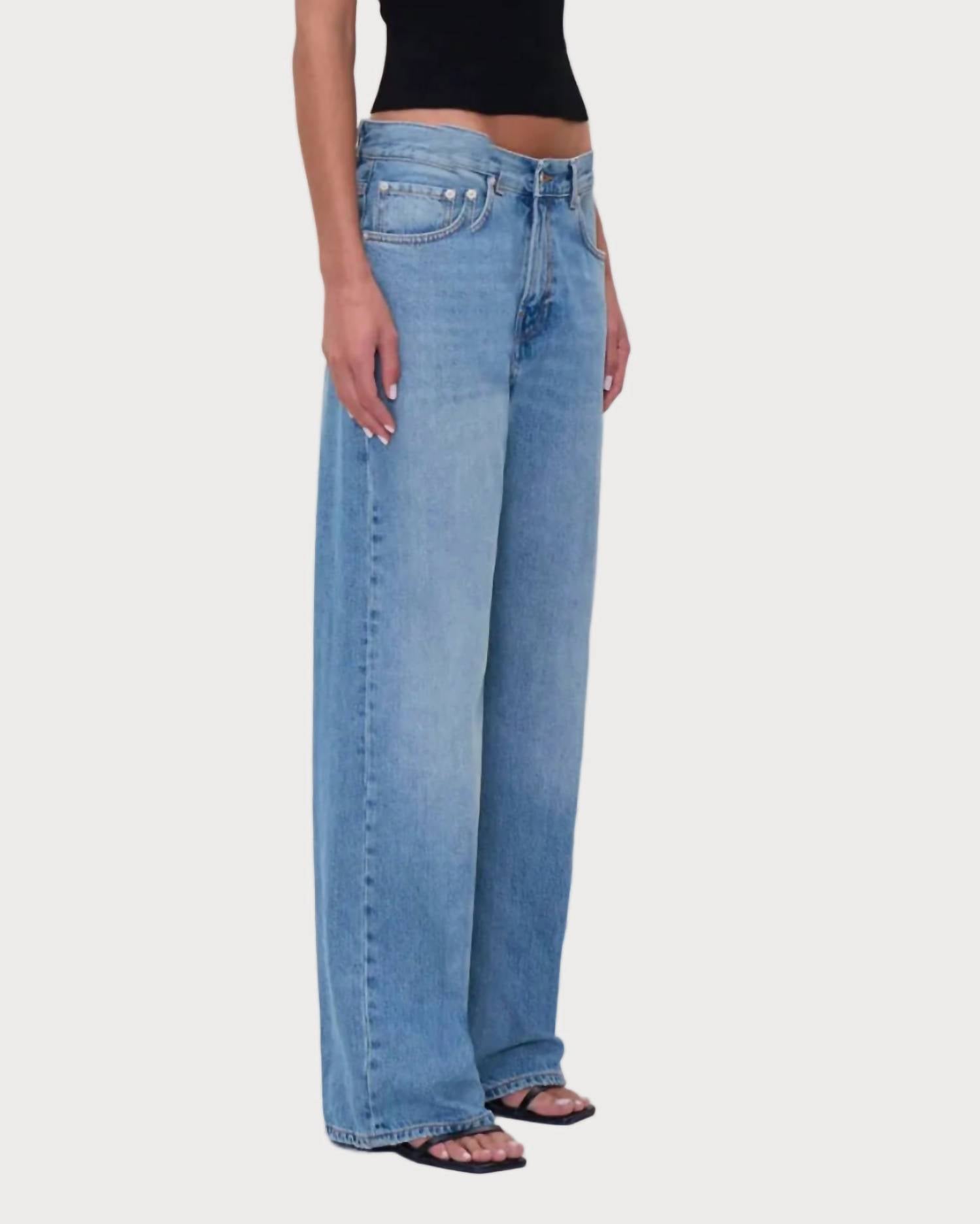 Bonnie Straight Leg Jean In Real Blue