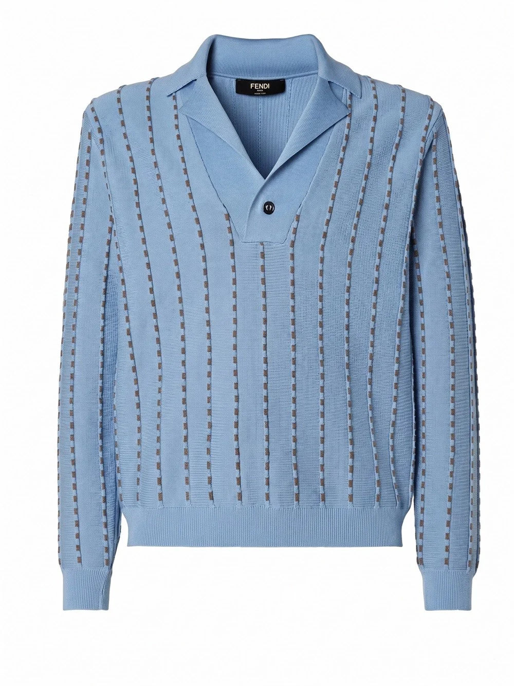 Fendi Men Polo Stitching
