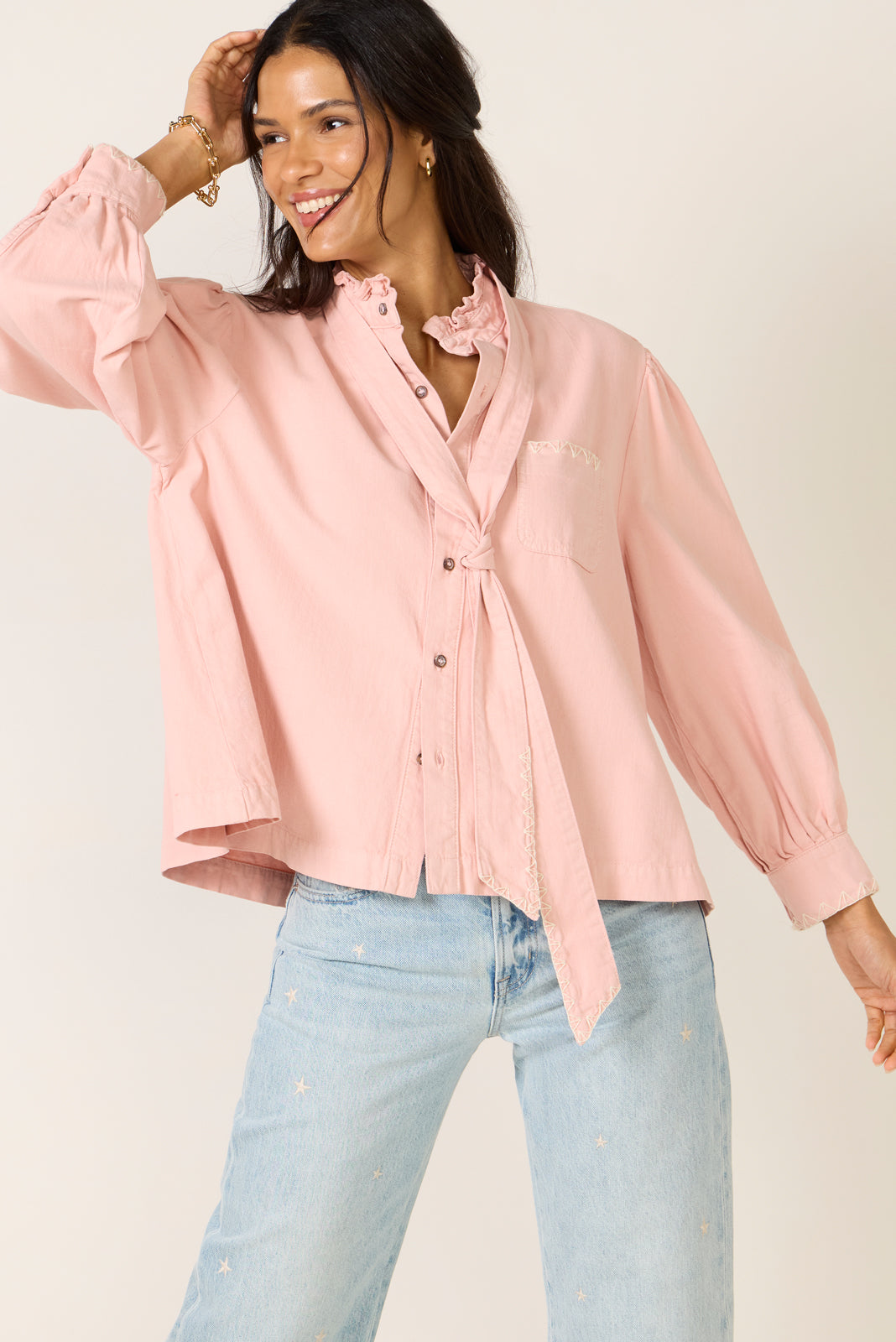 SEVENTY + MOCHI Women's Poet Blouse