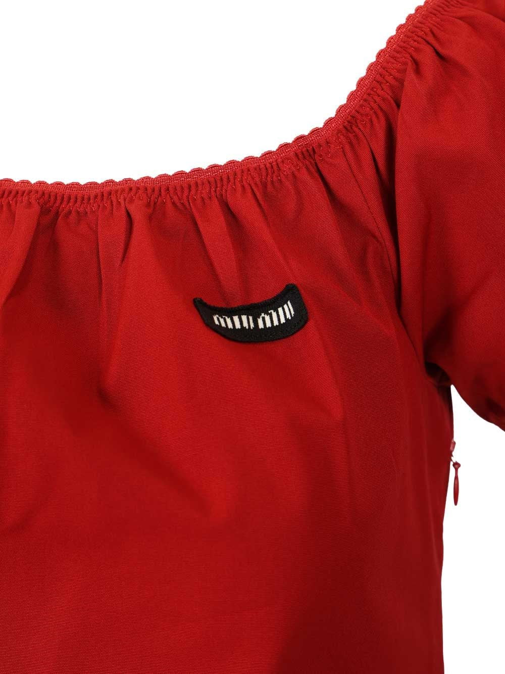 Miu Miu Women Cotton Midi Dress