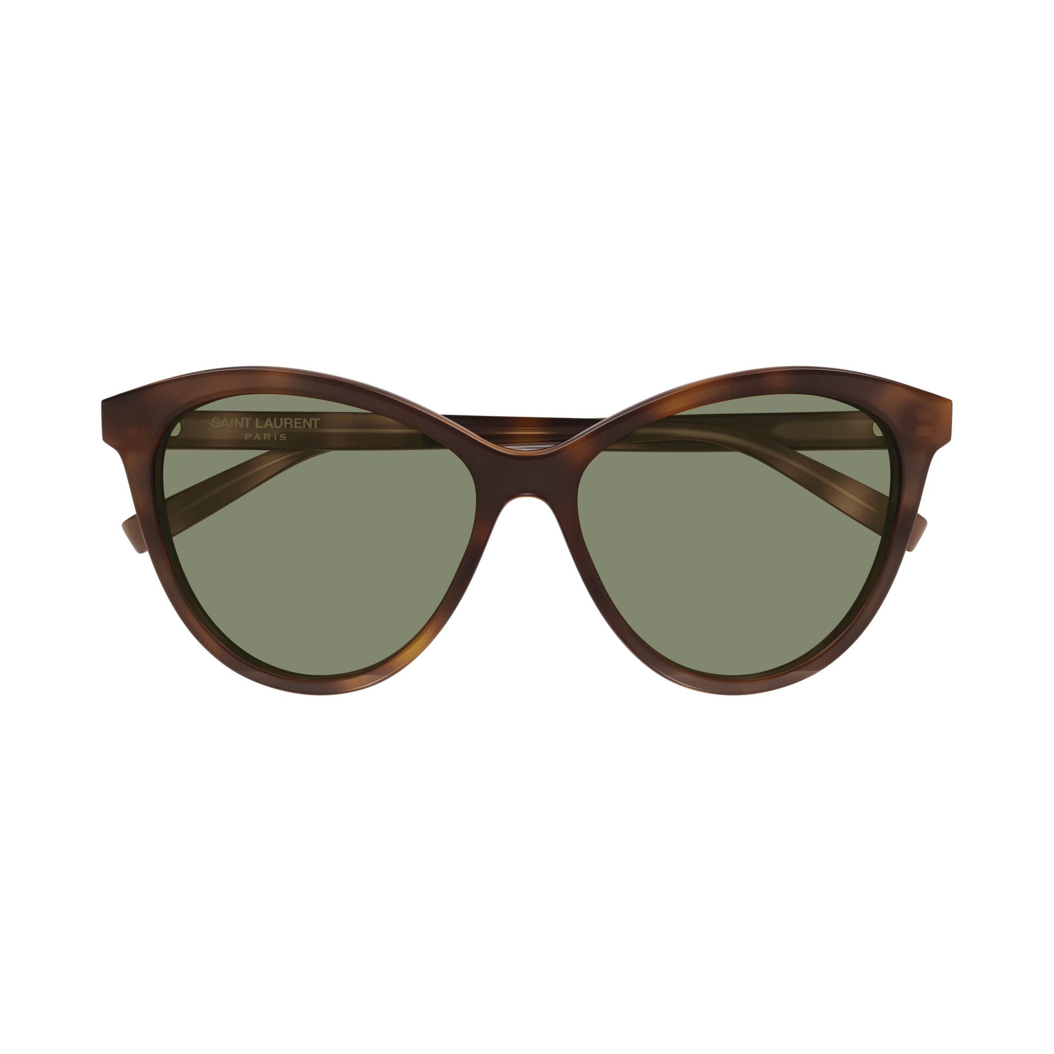 Rounded Cat-Eye Sunglasses With Tortoiseshell Pattern
