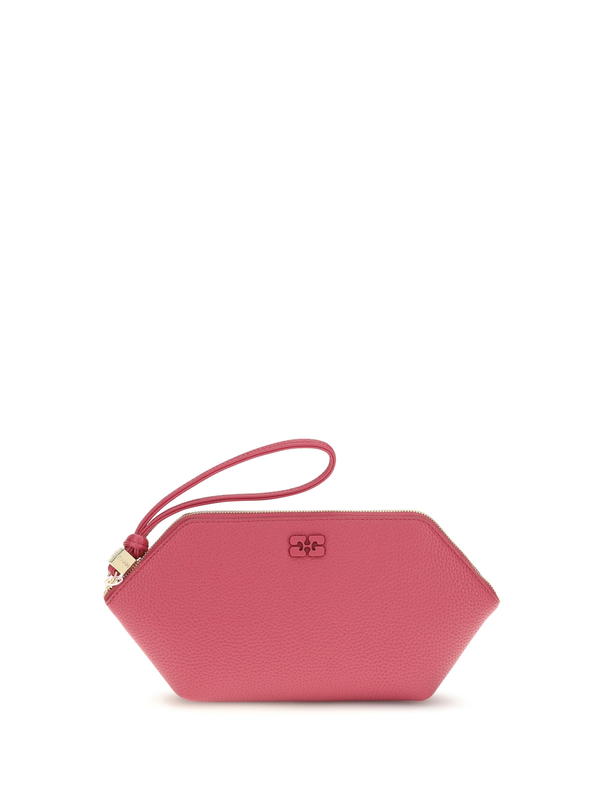 Ganni Women Grained Leather Bou Pouch