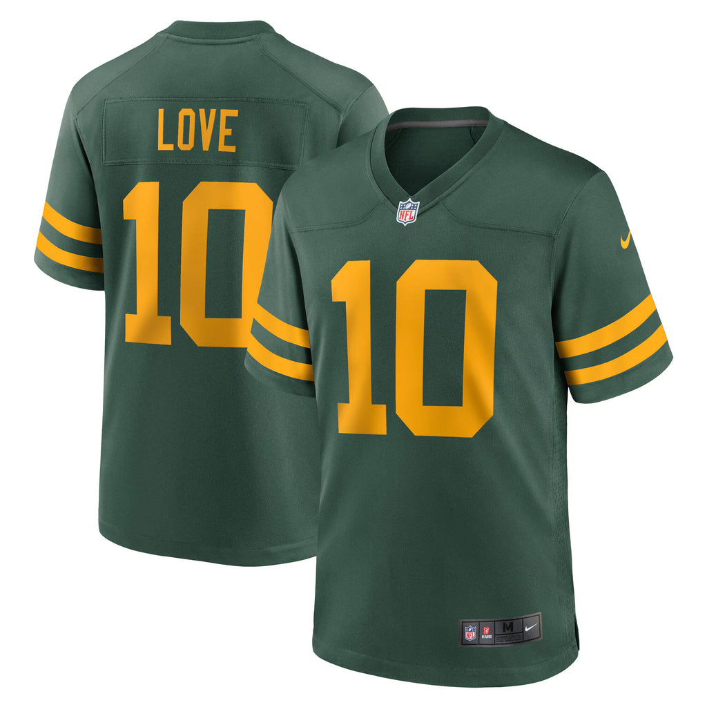 Green Bay Packers Jordan Love Green Alternate Game Jersey