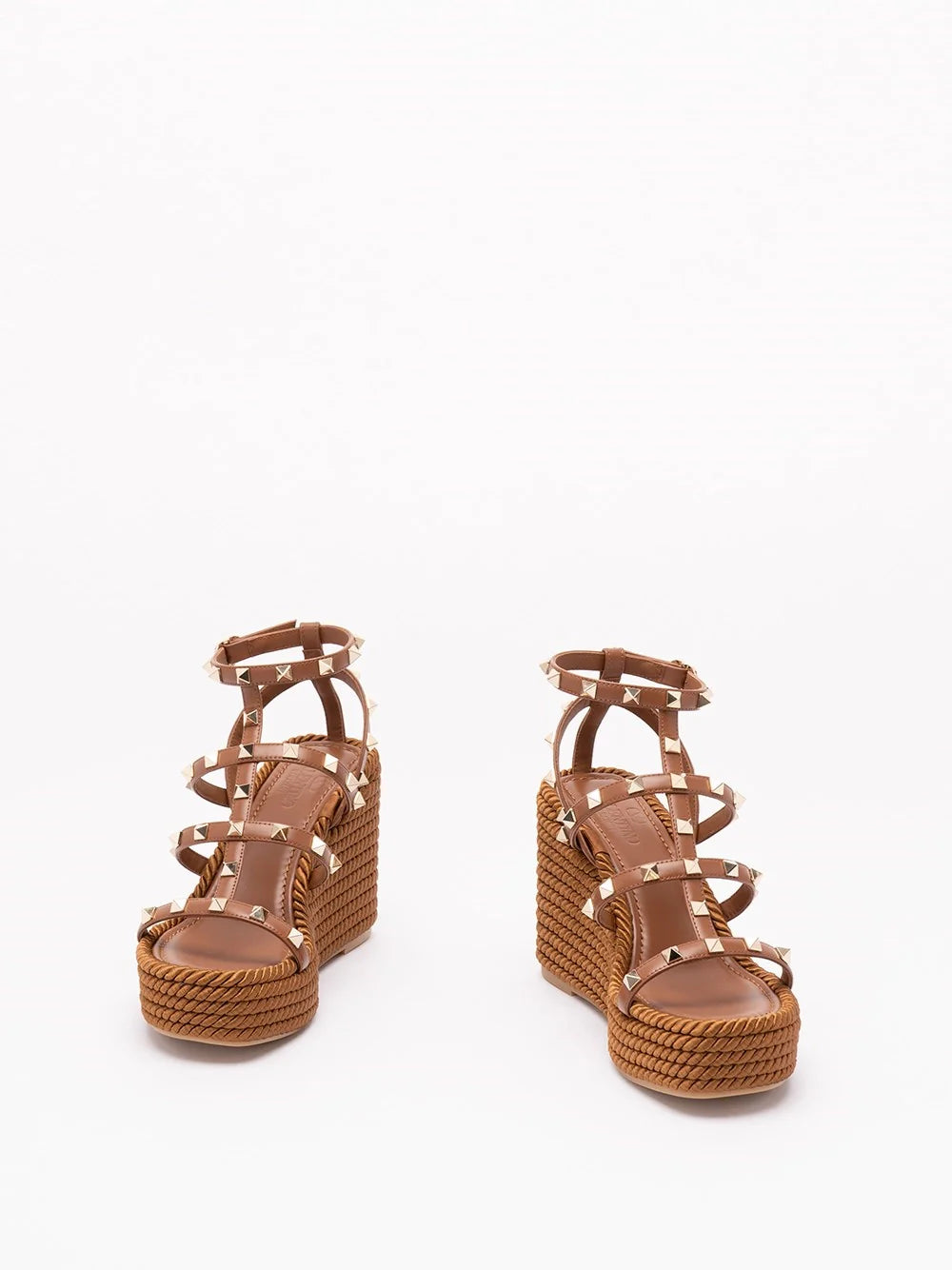 Valentino Garavani Women `Rockstud Torchon` Wedge Espadrillas